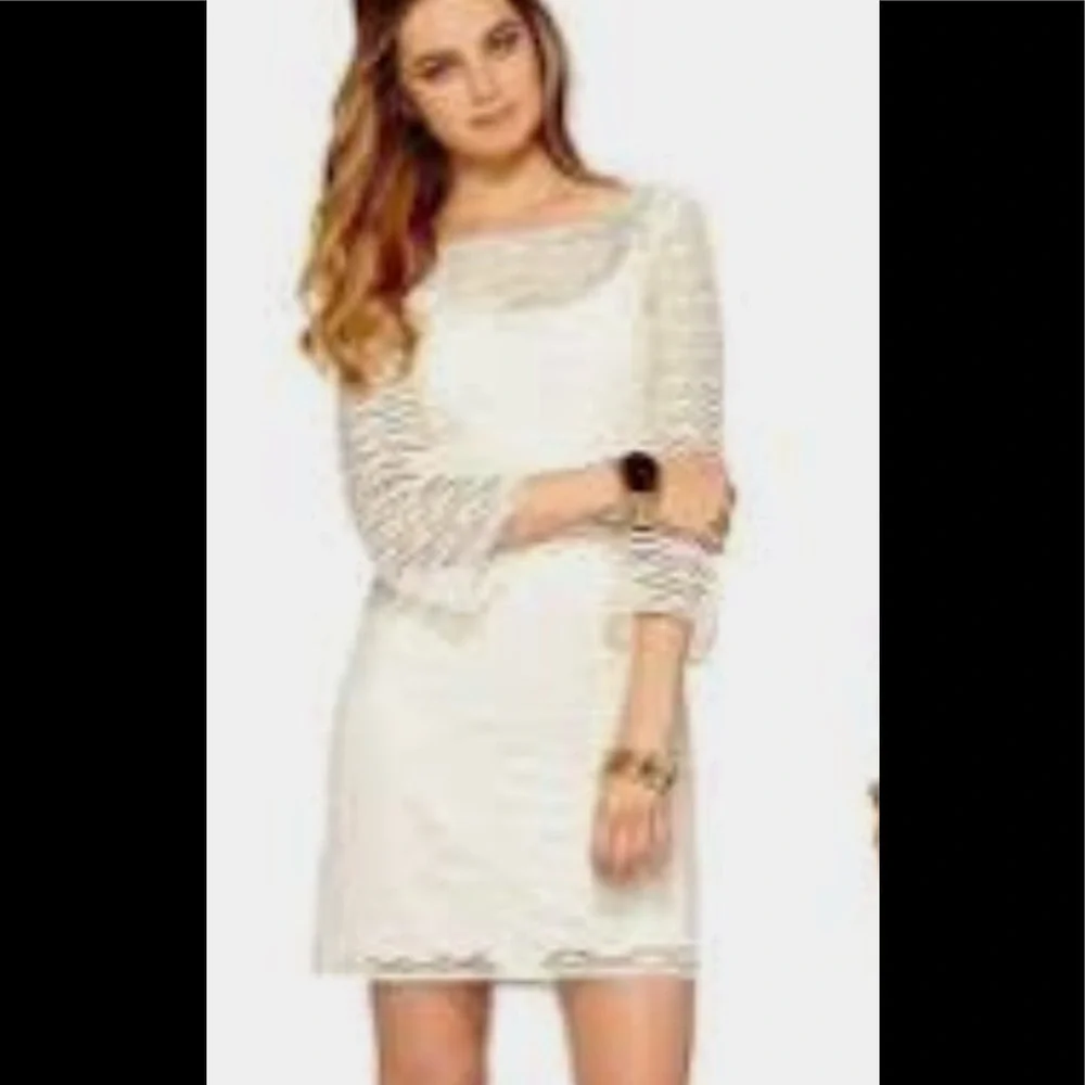 Lilly Pulitzer topanga dress‎ in cameo white. NWT. Retail 168